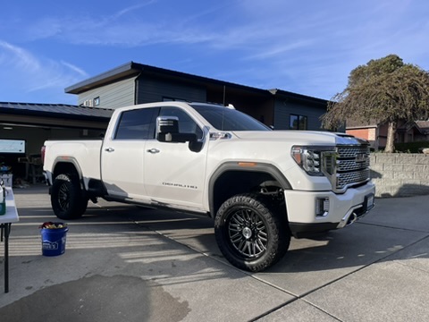 GMC Sierra after a complete detail by Refresh Mobile Detailing